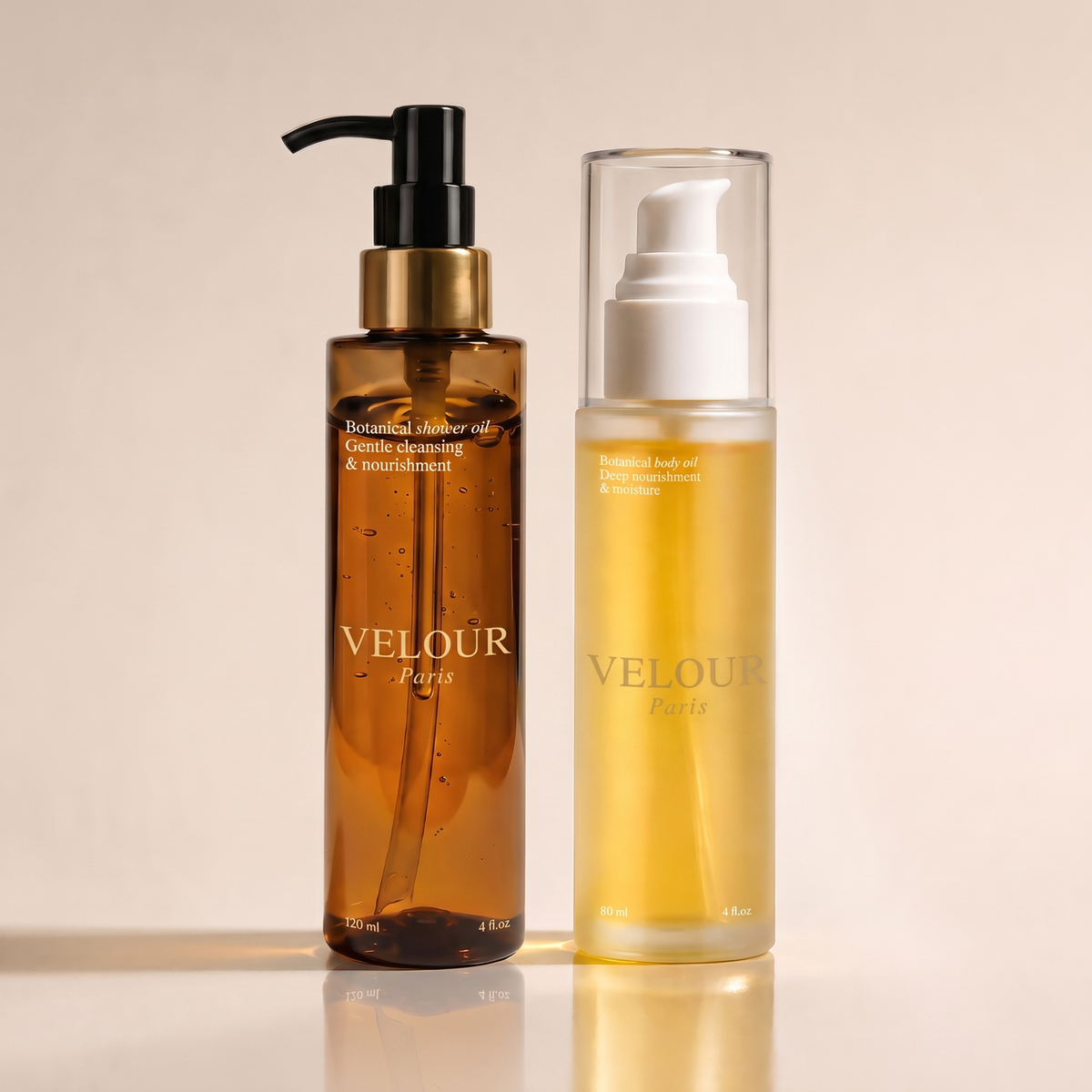 Huile de douche et huile corporelle VELOUR