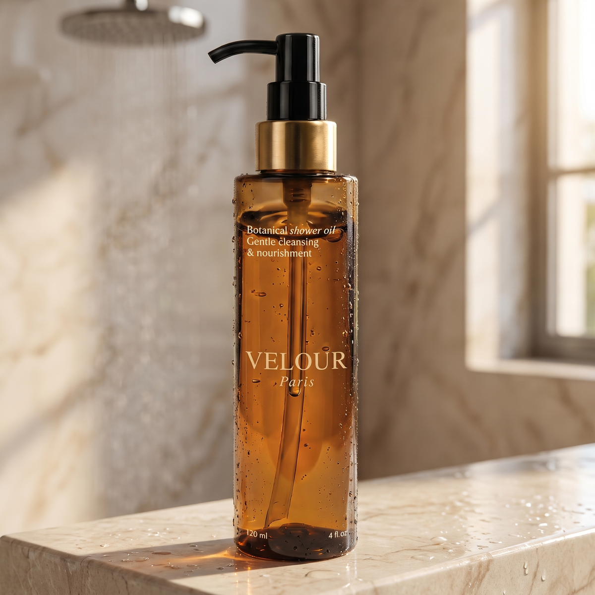 Huile de douche VELOUR dans la douche